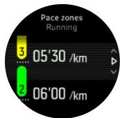 SUUNTO Smartwatch5 - Définir les zones d'allure - 1