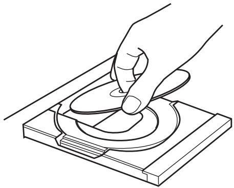 ONKYO C700OR - Placez le disque sur le plateau, la face imprimée dirigée vers le haut. - 1