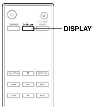 ONKYO C700OR - Affichage des informations relatives au disque - 1