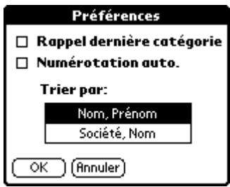 PALM m500 - Préférences - 1