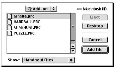 PALM m500 - Pour installer un logiciel tiers sur votre ordinateur de poche à l'aide d'un macintosh : - 2