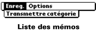 PALM m500 - Menu enreg. - 1