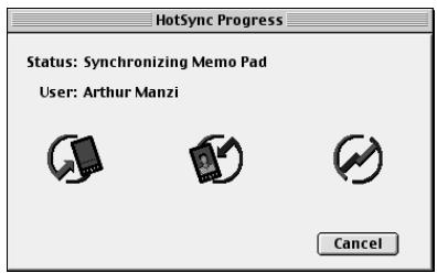 PALM m500 - Pour exécuter une hotsync locale sur un macintosh : - 4
