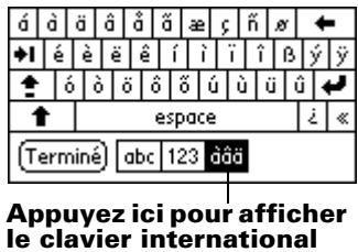 PALM m500 - Clavier logiciel - 4