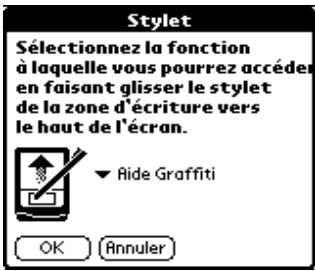PALM m500 - Pour modifier les préférences du stylet : - 1