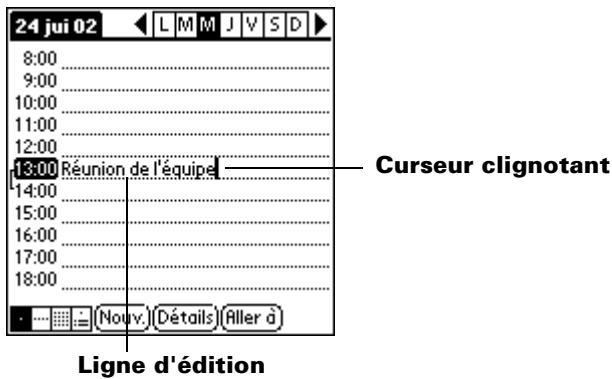 PALM m500 - Modification d'un enregistrement - 1