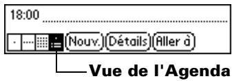 PALM m500 - Pour afficher la vue de l'agenda : - 1