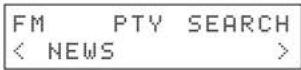TEAC CR-H101 - Recherche d'un type de programme (PTY) - 1