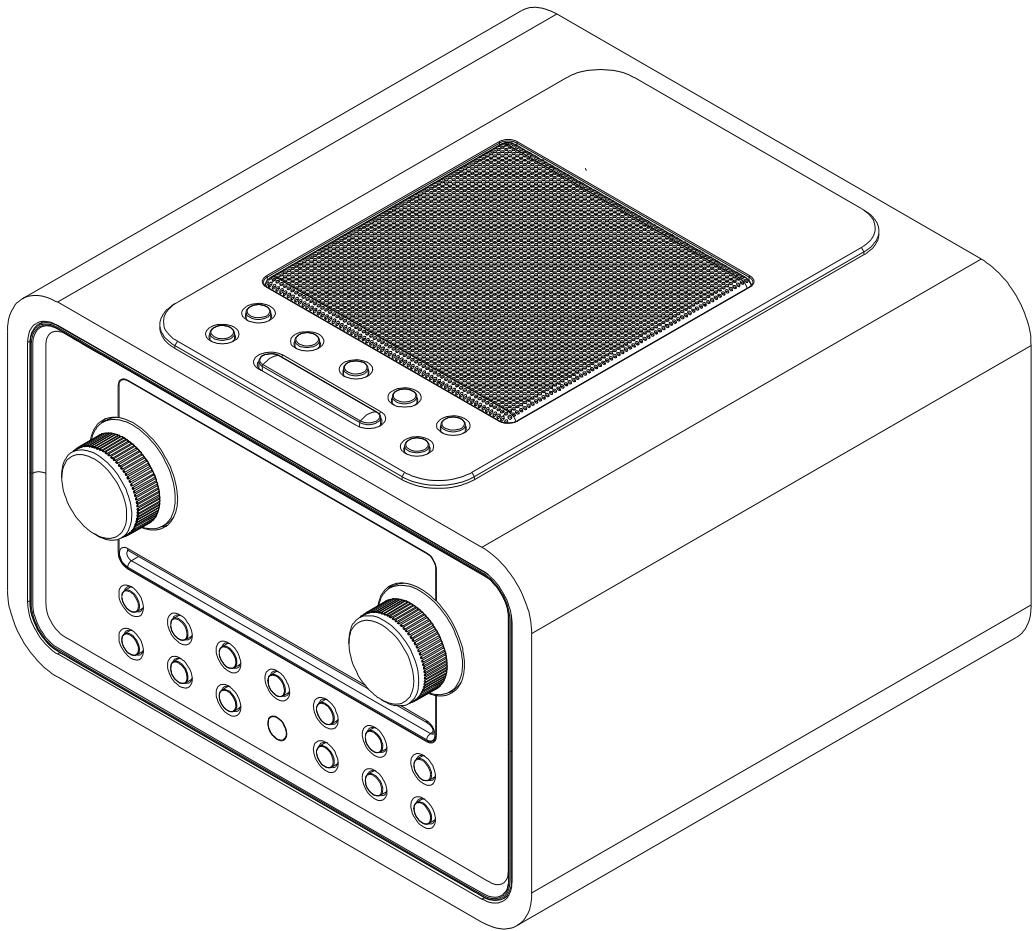TANGENT ALIO MONO BLACK - Radio DAB/DAB+/FM avec lecteur CD et Bluetooth - 1