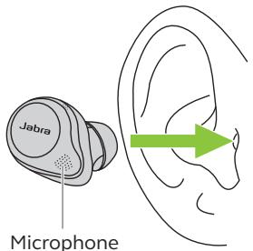 JABRA ELITE85TBLACKTW - Instructions de port - 1