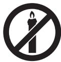 SHARPTV LEDSOBL2EA - Afin d'éviter un incendie, maintenir toujours les bougies et autres flammes nues éloignées de ce produit. - 1