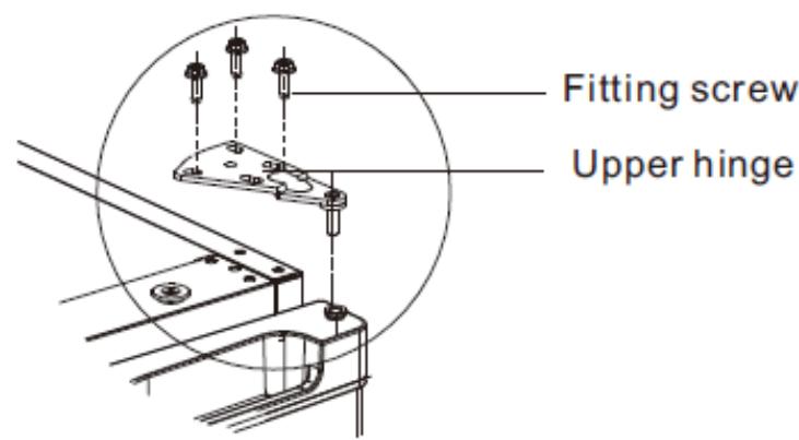 DARTY R41T141BE - Door reversal instructions - 2