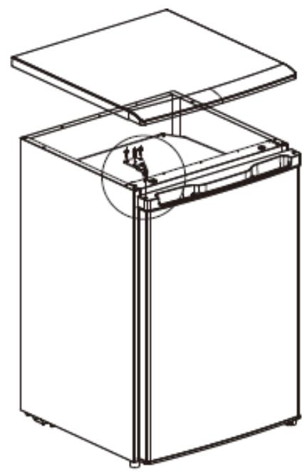 DARTY R41T141BE - Door reversal instructions - 5