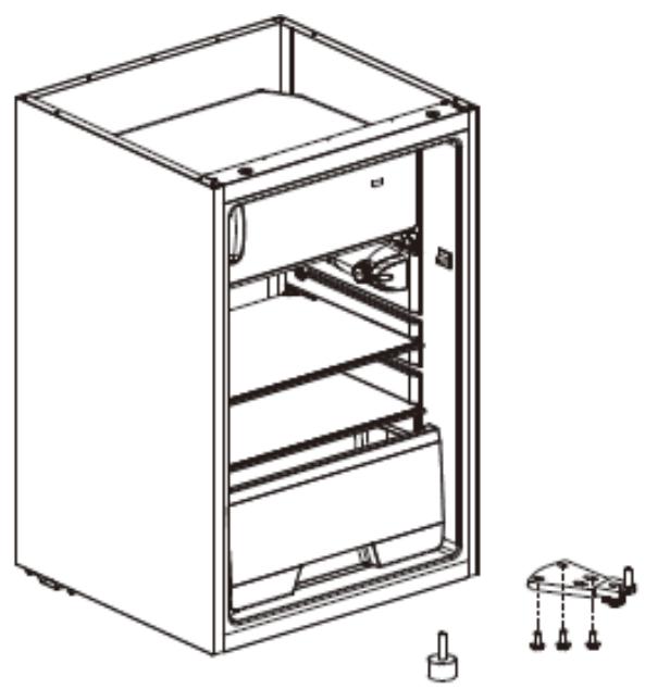 DARTY R41T141BE - Door reversal instructions - 3