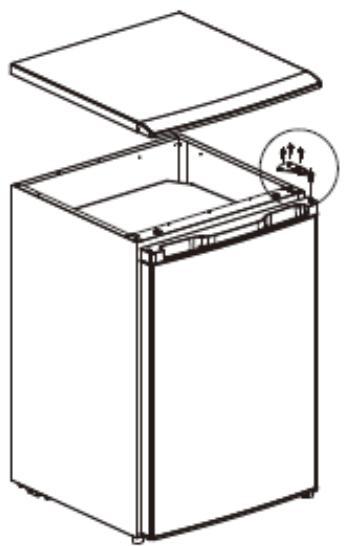 DARTY R41T141BE - Door reversal instructions - 1