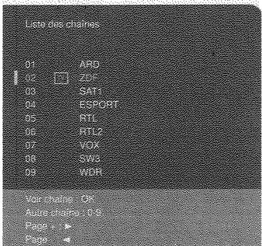 THOMSON 32 WX 610 S - Liste des chaînes - 1