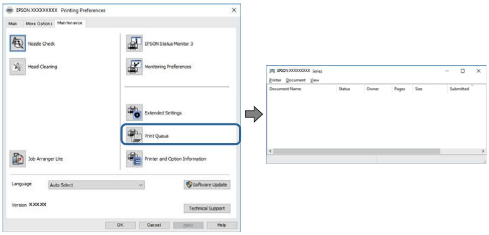 EPSON WF-2965 - Vérification de l'état de l'imprimante à partir de l'ordinateur (windows) - 1