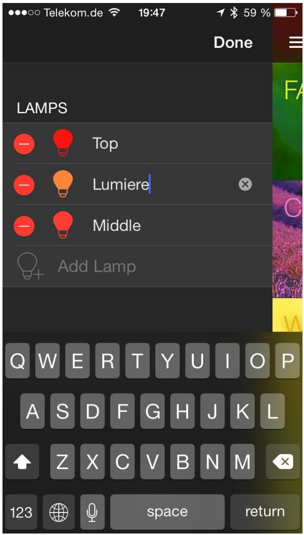 ELGATO AVEA SPHERE - Modifier le nom de l'ampoule elgato avea - 5
