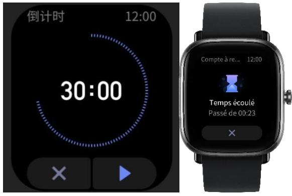 AMAZFIT GTS 2 MINI ROSE - Compte à rebours - 1