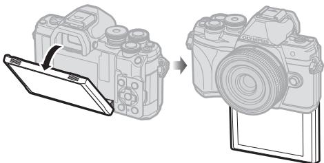 OLYMPUS E-M10 MKIV - Ouvrez l'écran vers le bas. - 1