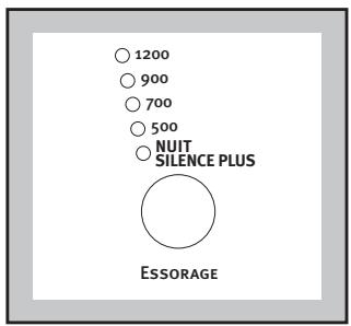 ARMAR AWF1225 - Choix de la vitesse d'essorage ou de la fonction NUIT silence plus - 1