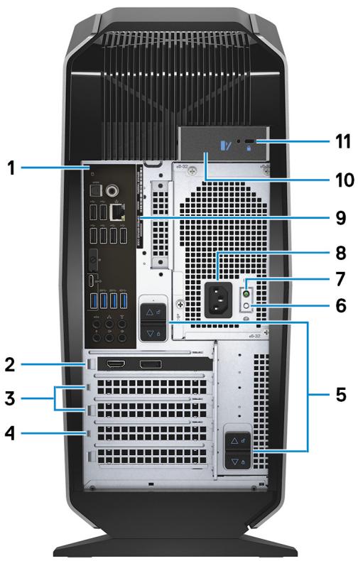 DELL ALIENWARE AURORA R7 - Bouton d'alimentation (visage d'alien) - 2