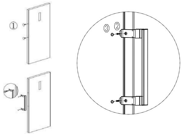 THOMSON THFZ233NFWH - Installing the Door Handle - 1