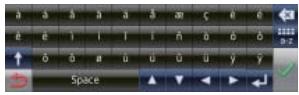 CLARION NRE1R - 2-7 Clavier virtuel - 2