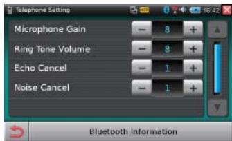 CLARION NRE1R - Configuration des réglages du téléphone - 1