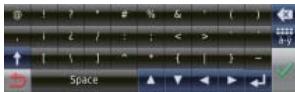 CLARION NRE1R - 2-7 Clavier virtuel - 6