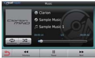 CLARION NRE1R - Lecture de musique - 4