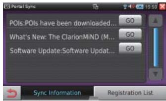 CLARION NRE1R - Touche portal sync - 1