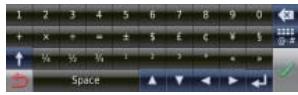 CLARION NRE1R - 2-7 Clavier virtuel - 4