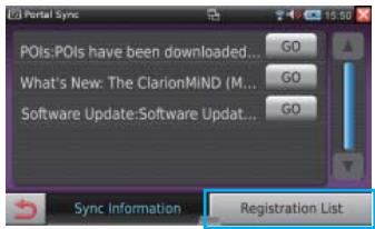 CLARION NRE1R - 8-1 Obtention d'informations à partir du site portail - 1