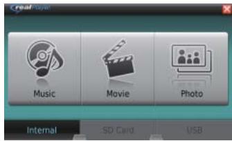 CLARION NRE1R - Démarrage de realplayer - 2