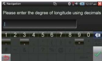 CLARION NRE1R - Recherche d'une destination sur la base de sa latitude et de sa longitude - 2