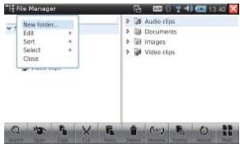 CLARION NRE1R - Utilisation du menu file manager - 1