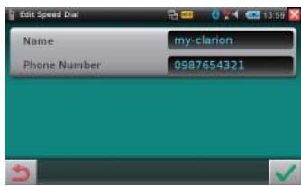 CLARION NRE1R - Modification d'un enregistrement de numéro à composition rapide - 2