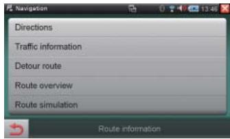 CLARION NRE1R - 6-5 Information itinéraire - 1