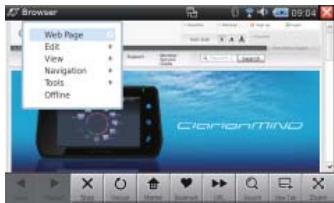 CLARION NRE1R - Utilisation du menu browser - 1