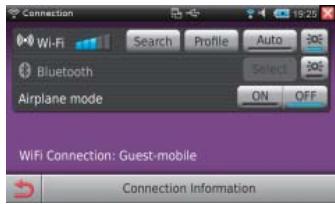 CLARION NRE1R - Touchez le bouton wi-fi - 5