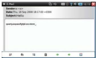 CLARION NRE1R - Écran e-mail - 2