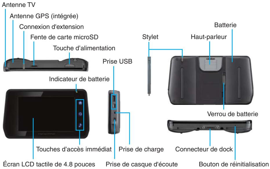 CLARION NRE1R - 1-2 Contenu du carton - 4