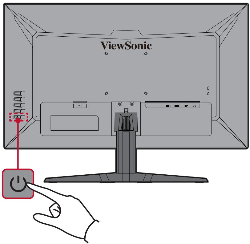 VIEWSONIC VX2458-P-MHD - Turning the Device On/Off - 1