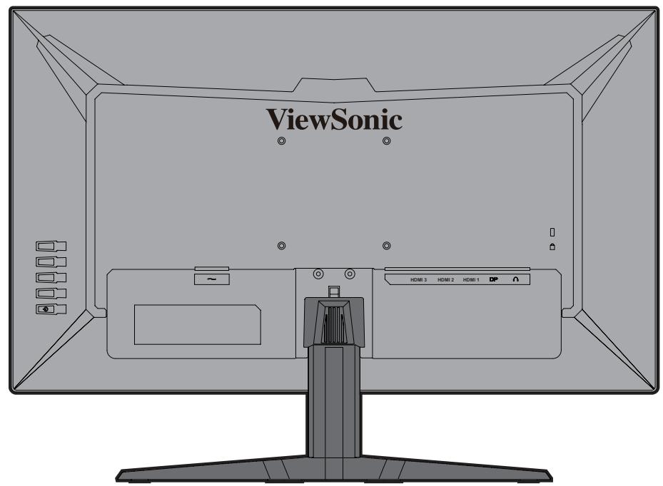 VIEWSONIC VX2458-P-MHD - Connecting to Power - 1