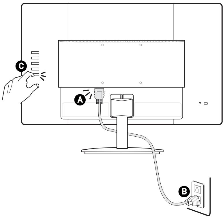 MSI MP271 - Raccordement du moniteur au PC - 1