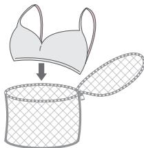SAMSUNG WDOS804WSE - Assurez-vous de placer les soutien-gorge (lavables à l'eau) dans un sac à linge (à acheter séparément). - 1