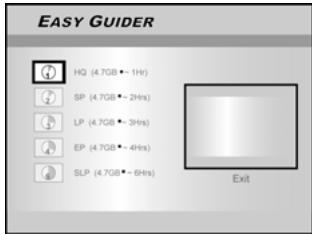 LITE-ON LVW 5045 - Appuyez sur [][] pour Sélectionner un mode d'enregistrement et appuyez sur [ENTER](ENTREE). (Pour disque DVD ou disque dur seulement) - 1