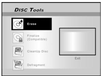 LITE-ON LVW 5045 - Créer le format du disque à l'aide du menu Outils Disque - 1