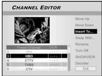LITE-ON LVW 5045 - Insérer des chaînes TV - 2
